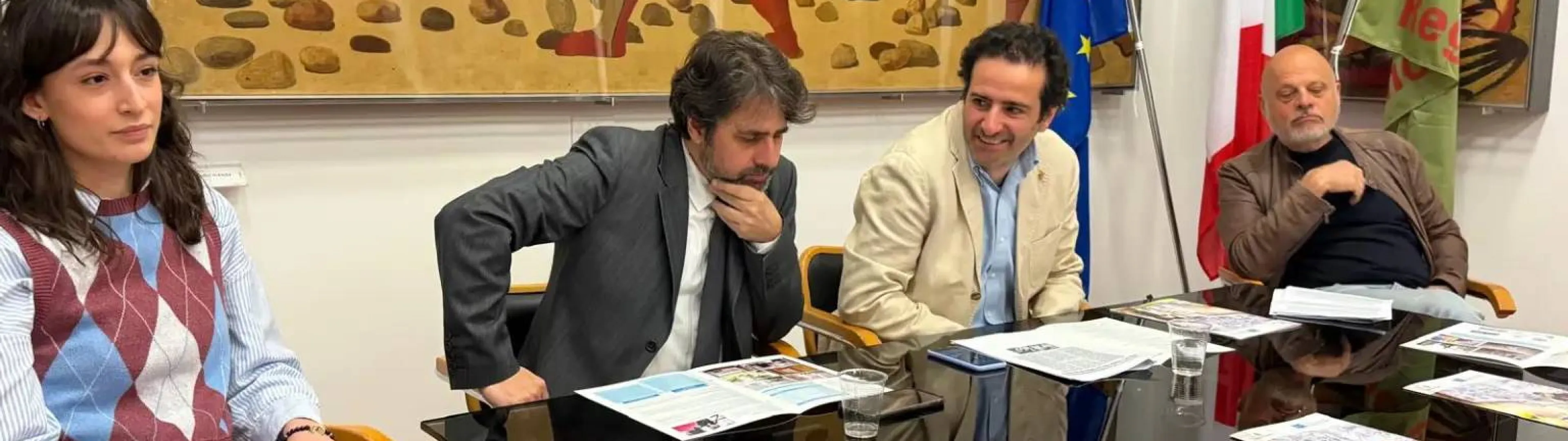 Palazzo Donini - conferenza stampa del 9 maggio 2025